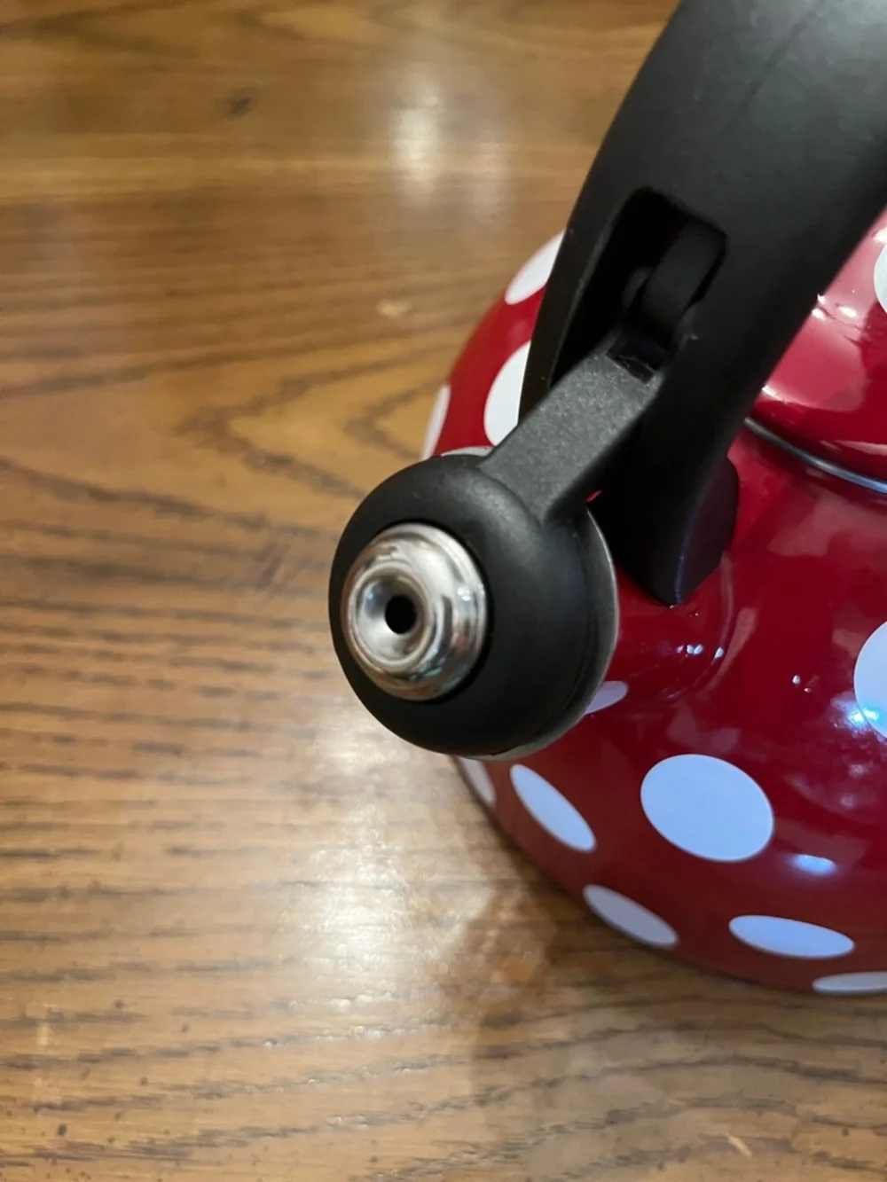 Temptations Red Polka Dot‎ Whistling Tea Kettle